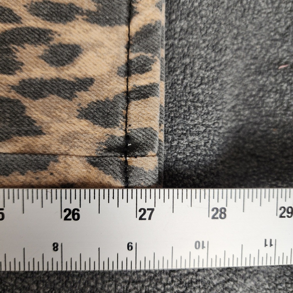 Good American Good Standard Kick Flare Jeans Lucky Leopard High Rise 10/30 - Picture 8 of 15